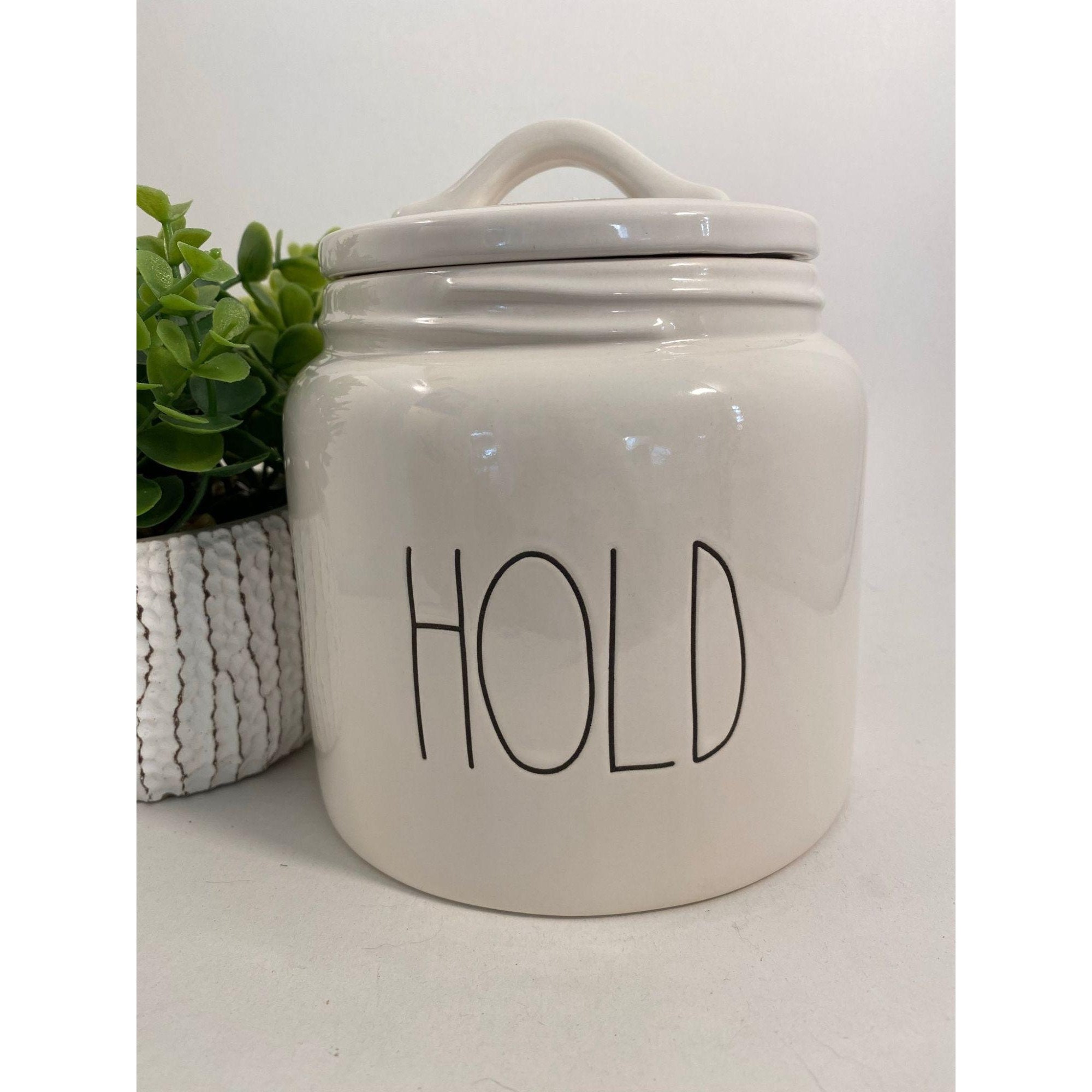 Rae Dunn Matte White HOLD Canister /cookie Jar Artisan Etsy UK