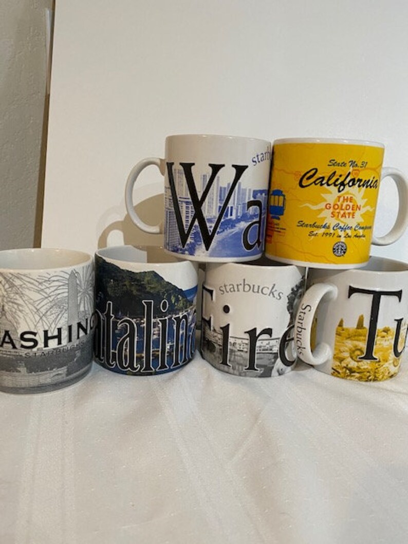 Collector's Starbucks Travel Coffee Mugs Sold Etsy