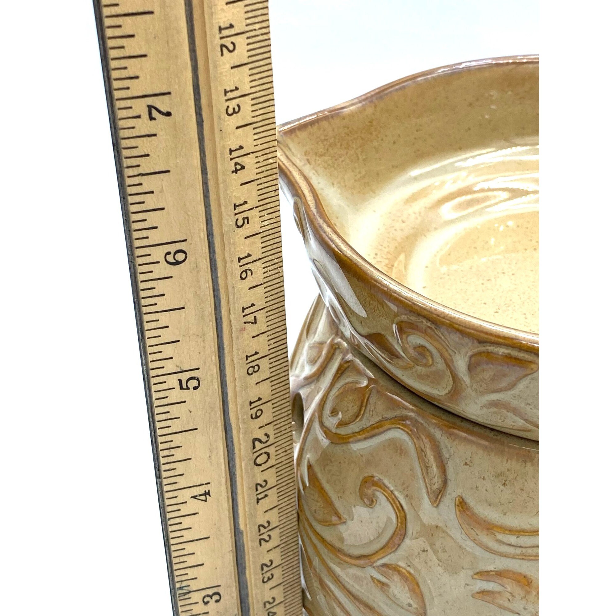 Scentsy Tan Malta Full Size Wax Warmer With New Bulb /retired Etsy