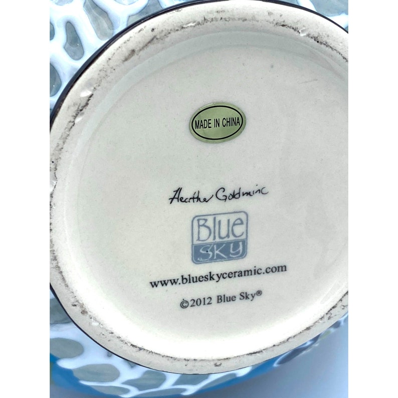 Blue Sky Clayworks Decorative Folk Art Water Pitcher - Thumbnail 4