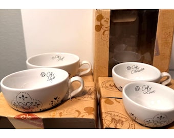 Disney MIckey Gourmet Ceramic Measuring Cups Complete set of 4 NIB