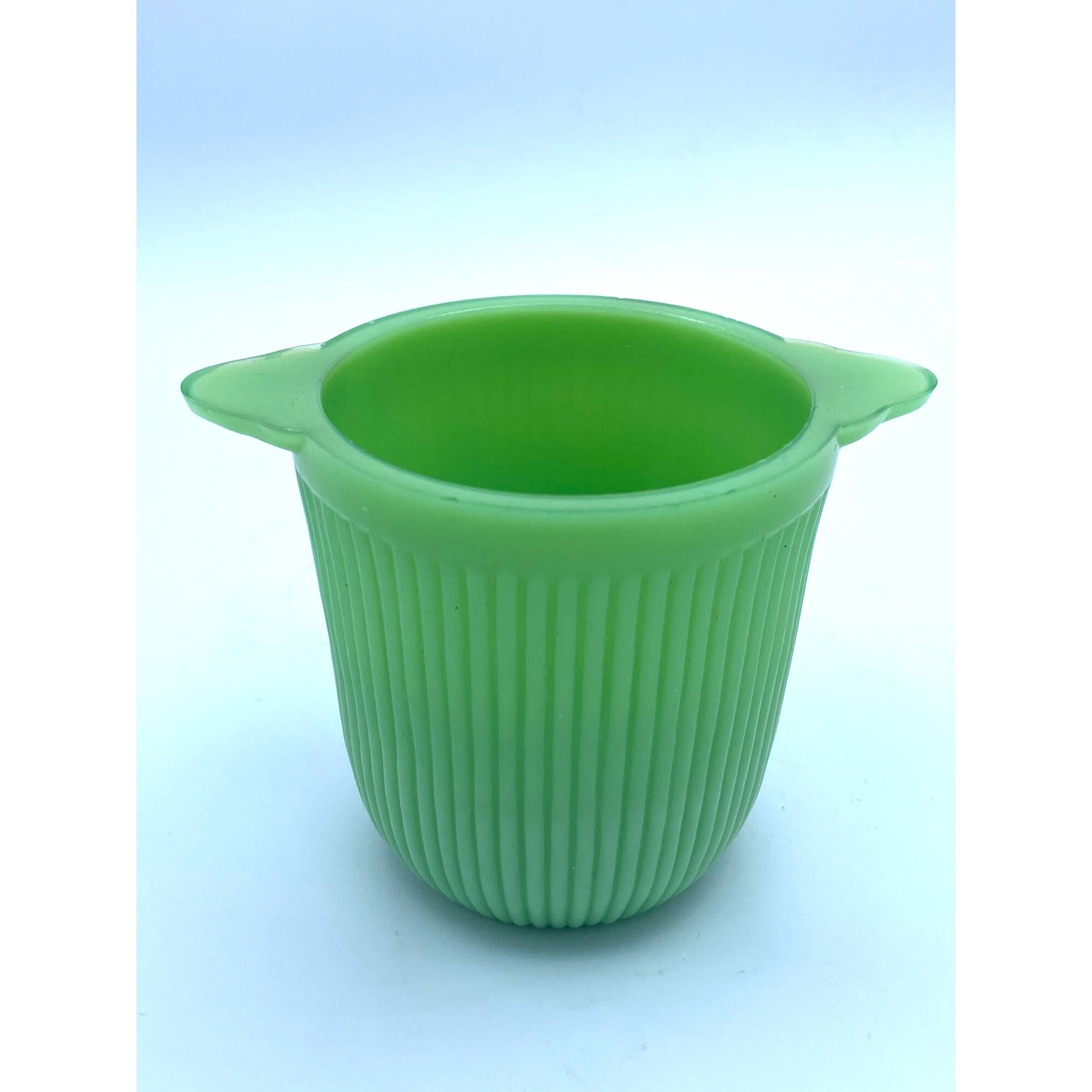 Saladier Et Ramequin Vintage Fire King – Jadeit – Vert – Jan Ray – Collection E.T.