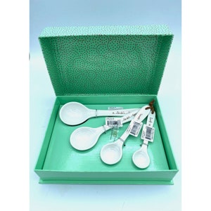 Portmeirion Sophie Conran White Measuring Spoons New in Box Set of 4