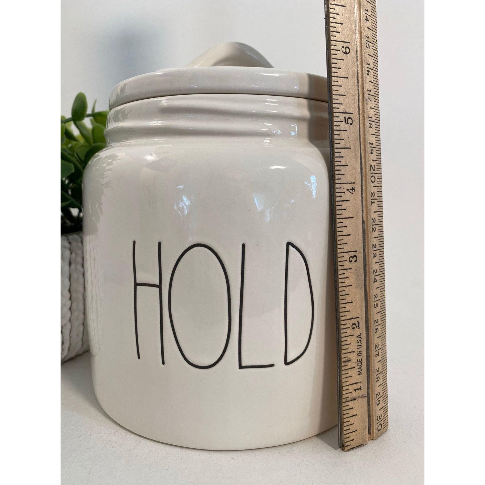 Rae Dunn Matte White HOLD Canister /cookie Jar Artisan Etsy