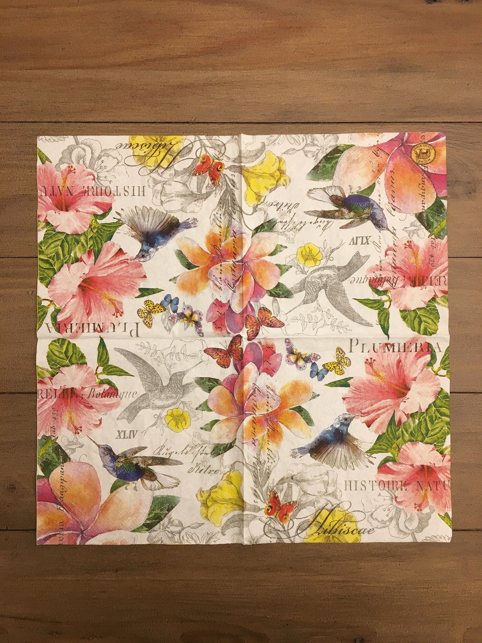 3 Hummingbird Decoupage Napkins Bird Decoupage Napkins Etsy
