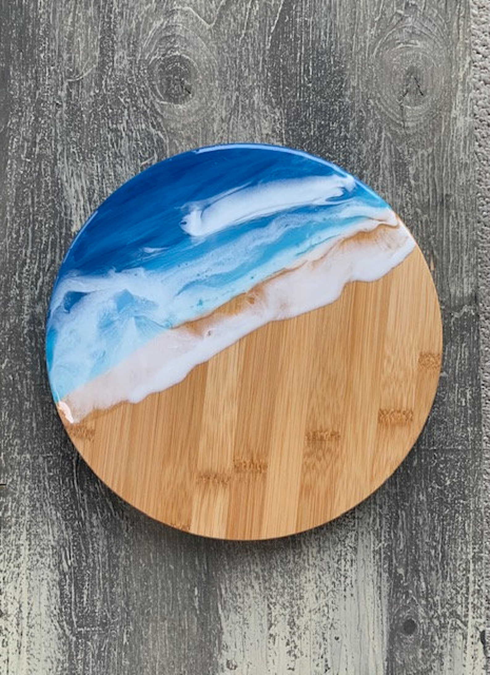 Lazy susan epoxy resin lazy susan ocean inspired lazy susan Etsy