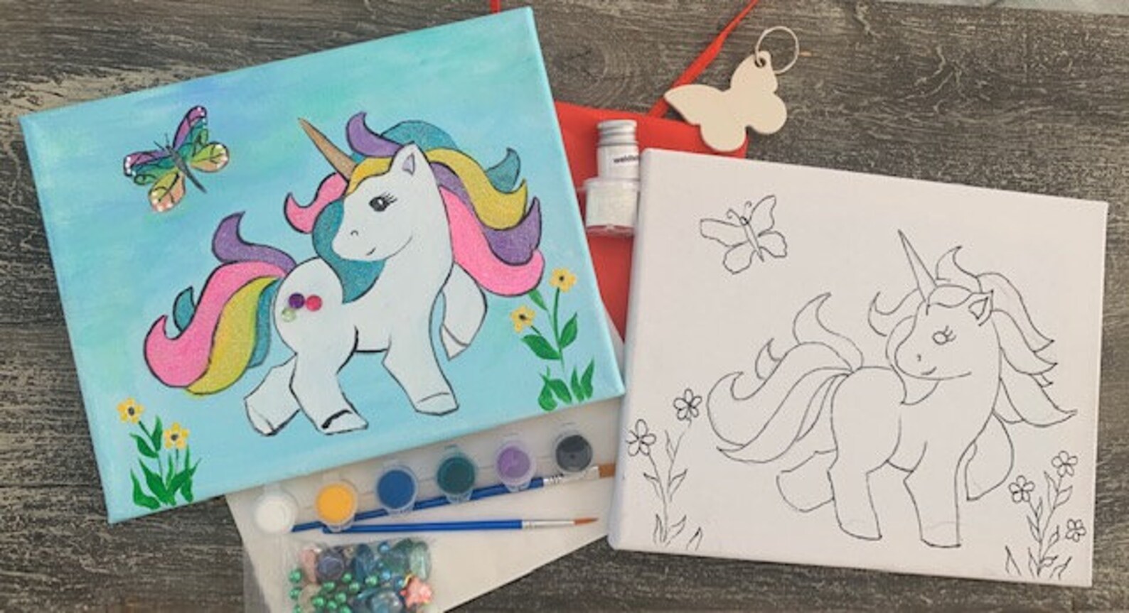 Unicorn painting kits canvas painting kits for kids DIY Etsy België