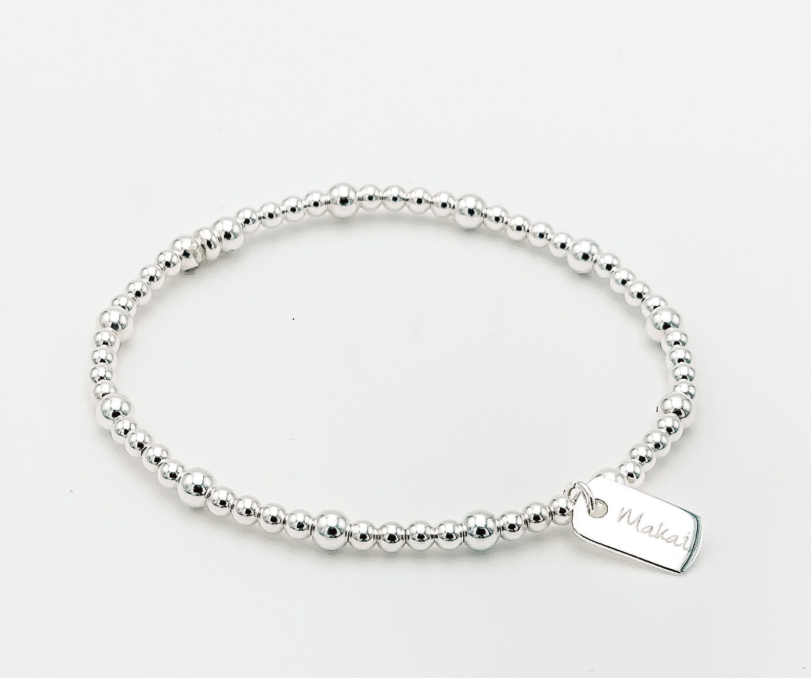 Small Ball Bracelet Handmade Bracelet Silver Ball Bracelet Etsy UK