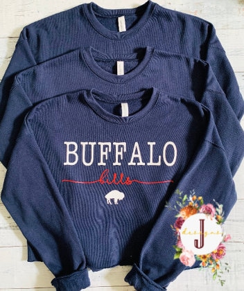 Buffalo Bills Cropped Crewneck Sweatshirt - Etsy Canada