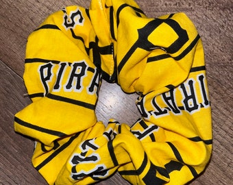 Yellow Pittsburgh Pirates Hair Scrunchie