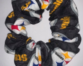 Black Tie Dye Pittsburgh Steelers Hair Scrunchie