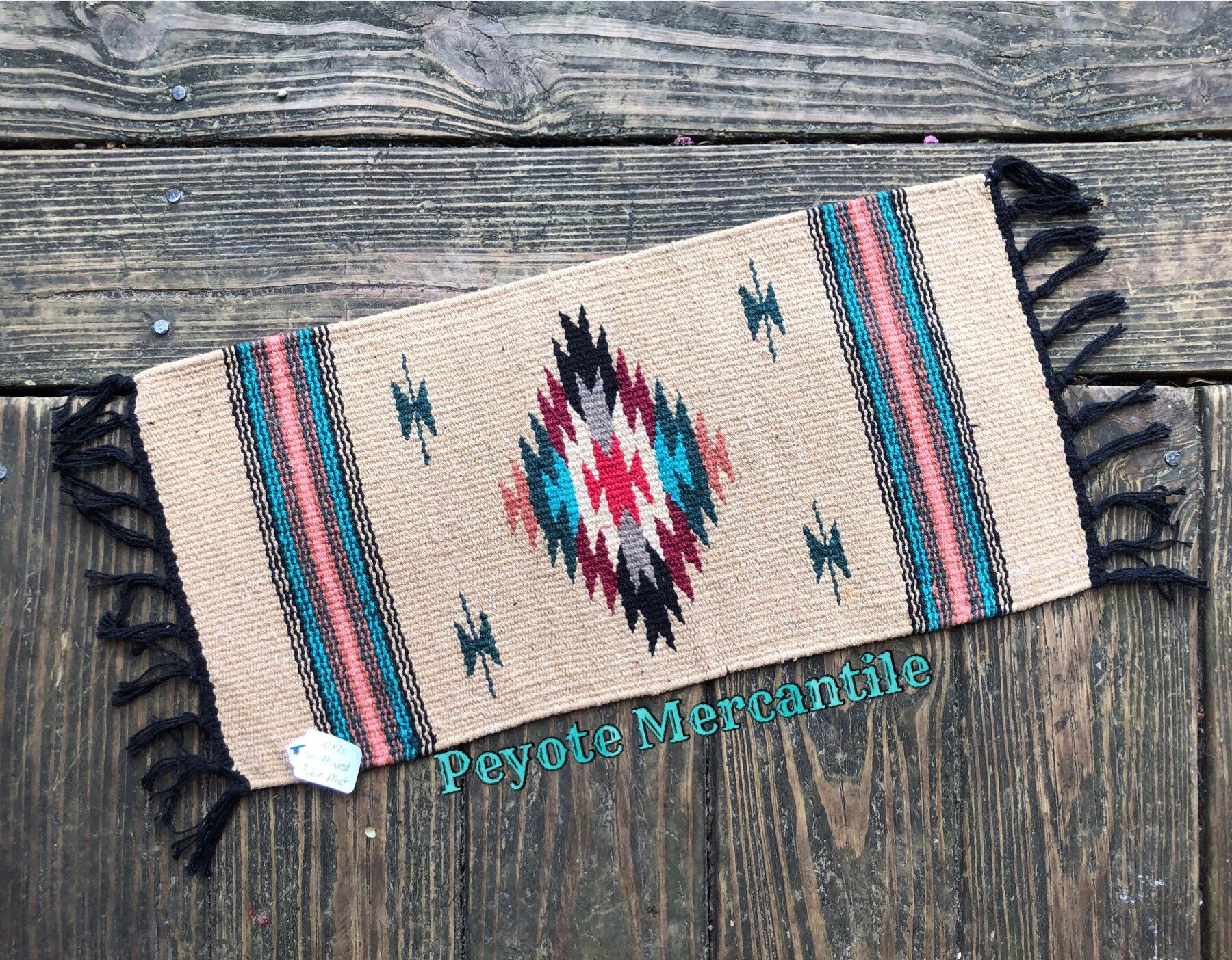 Red Table Mat Fringe Table Placemat 10x20 Cotton Table Mat Southwest Decor Red Table Mat Fringe Table Placemat 10x20 Cotton Table Mat Southwest Decor
