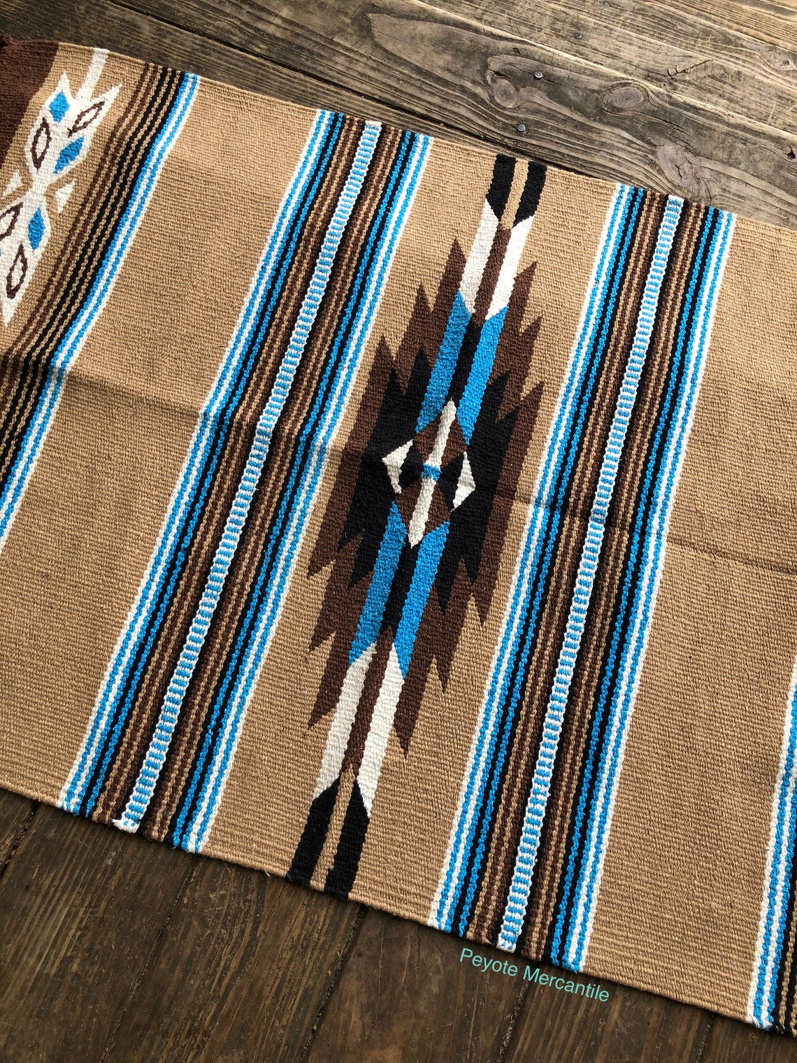 Sand and Brown Southwestern Throw Rug 30 x 45 inches Light Etsy