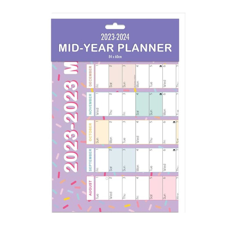 20232024 Academic Year Wall Planner Calendar Organiser Etsy Australia