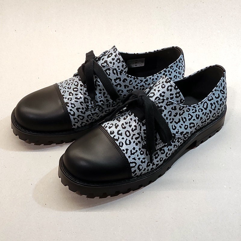 black and leopard shoes