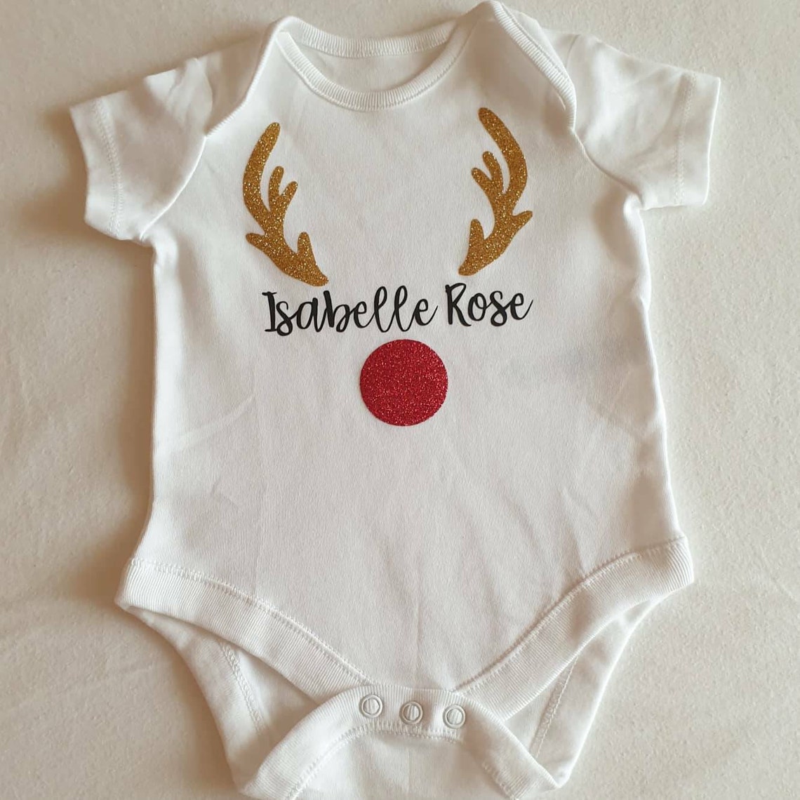 Personalised baby vest personalised christmas vest Etsy
