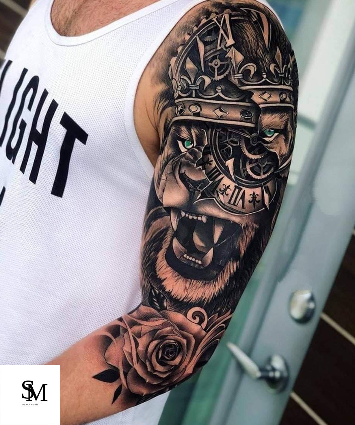 Custom Tattoo Drawing, Full Half Sleeve Unique Tattoo Design