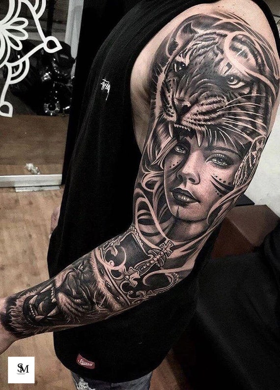 CUSTOM Tattoo Drawing full Sleeve Unique Tattoo Design - Etsy Australia