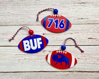Buffalo 716 Ornament, Buffalo love, gift for Buffalo fan, 716 hometown Christmas ornament, buffalo NY love