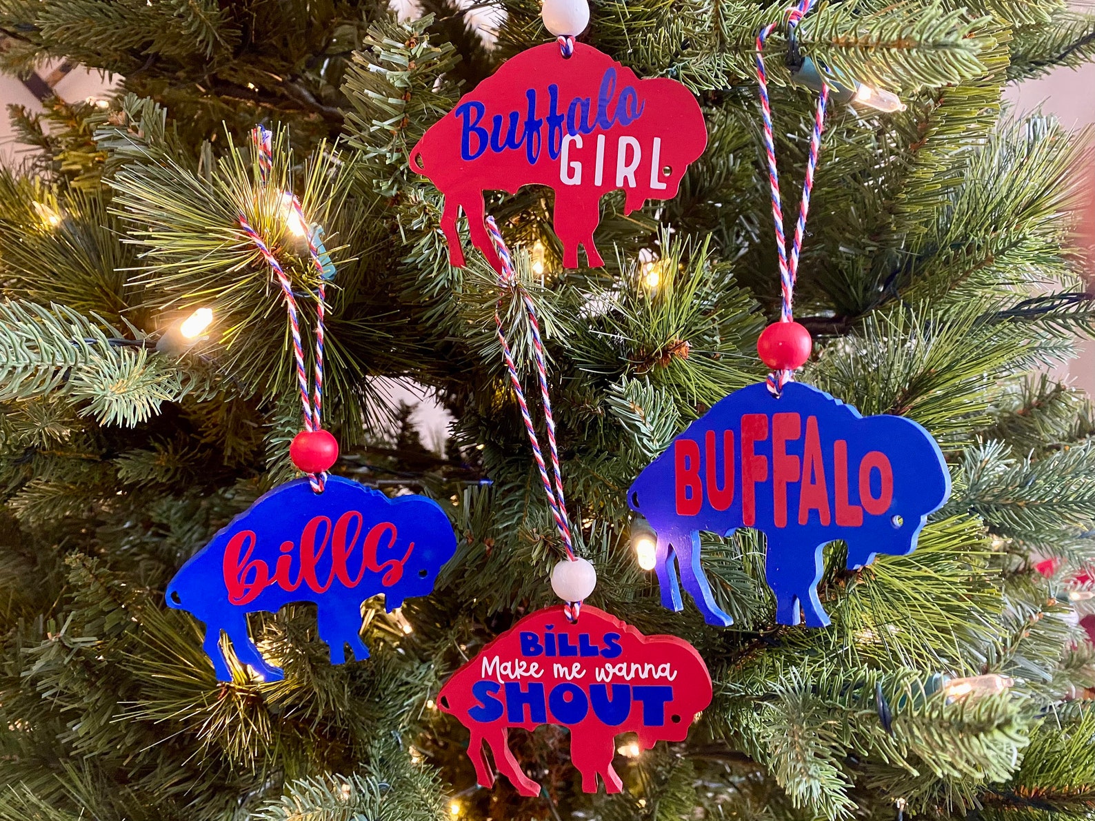 Buffalo Ornament Football Fan Ornament Make Me Wanna Shout Etsy