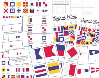 International Signal Flag Activity Pack | Montessori-Inspired | Nautical | Maritime