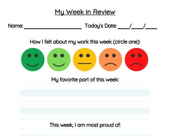My Week in Review | School Record-Keeping | Check-in | Elementary School