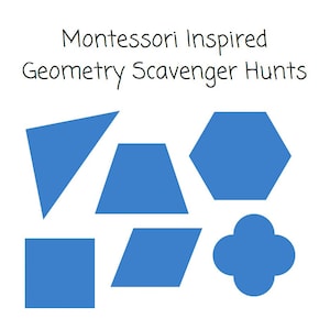 Montessori Inspired Geometry Scavenger Hunts
