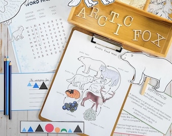 The Arctic Fox's Journey Book-Inspired Language Pack | Montessori | Digital Download