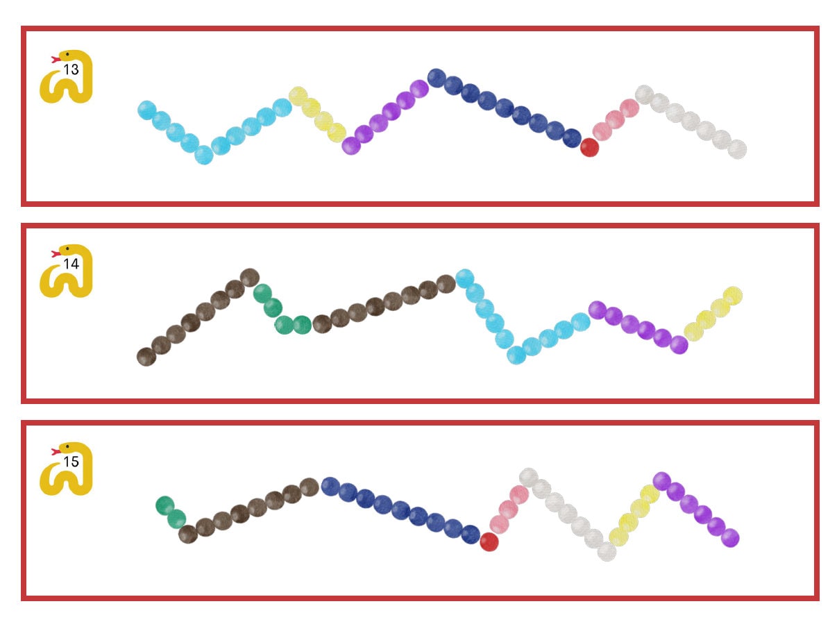 Montessori Perfect 10 Addition Snake Game Cards Etsy