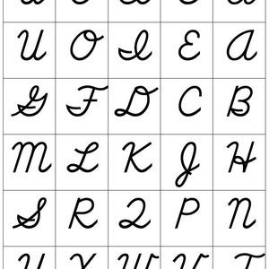 Red & Black Cursive Movable Alphabets | Montessori | Elementary ...