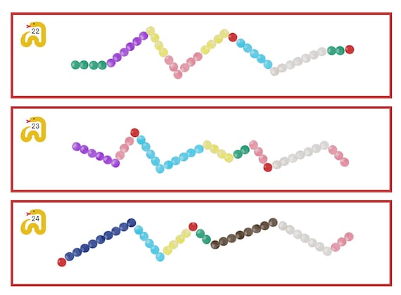 Montessori Math Addition Snake Game Cards (Numeral Version) for Facts –  JRMontessori