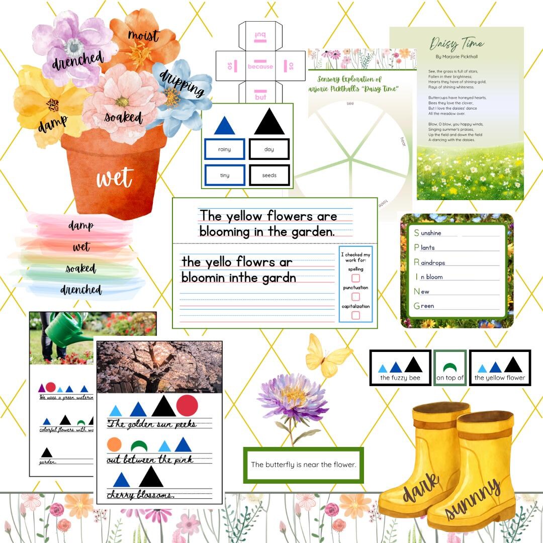 Montessori-inspired Spring Language Activities | Grammar | Word Study ...