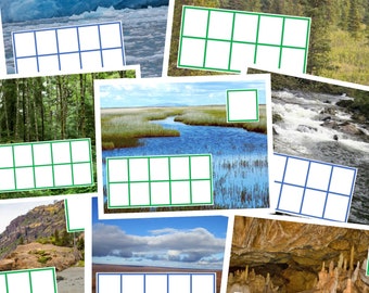 Alaska Biomes Ten Frames | Preschool Math | Counting | Number Fluency