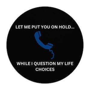 Funny Life Choices Mouse Pad, Office Decor, Gift for Coworkers, Desk Accessory, Quirky Home Office