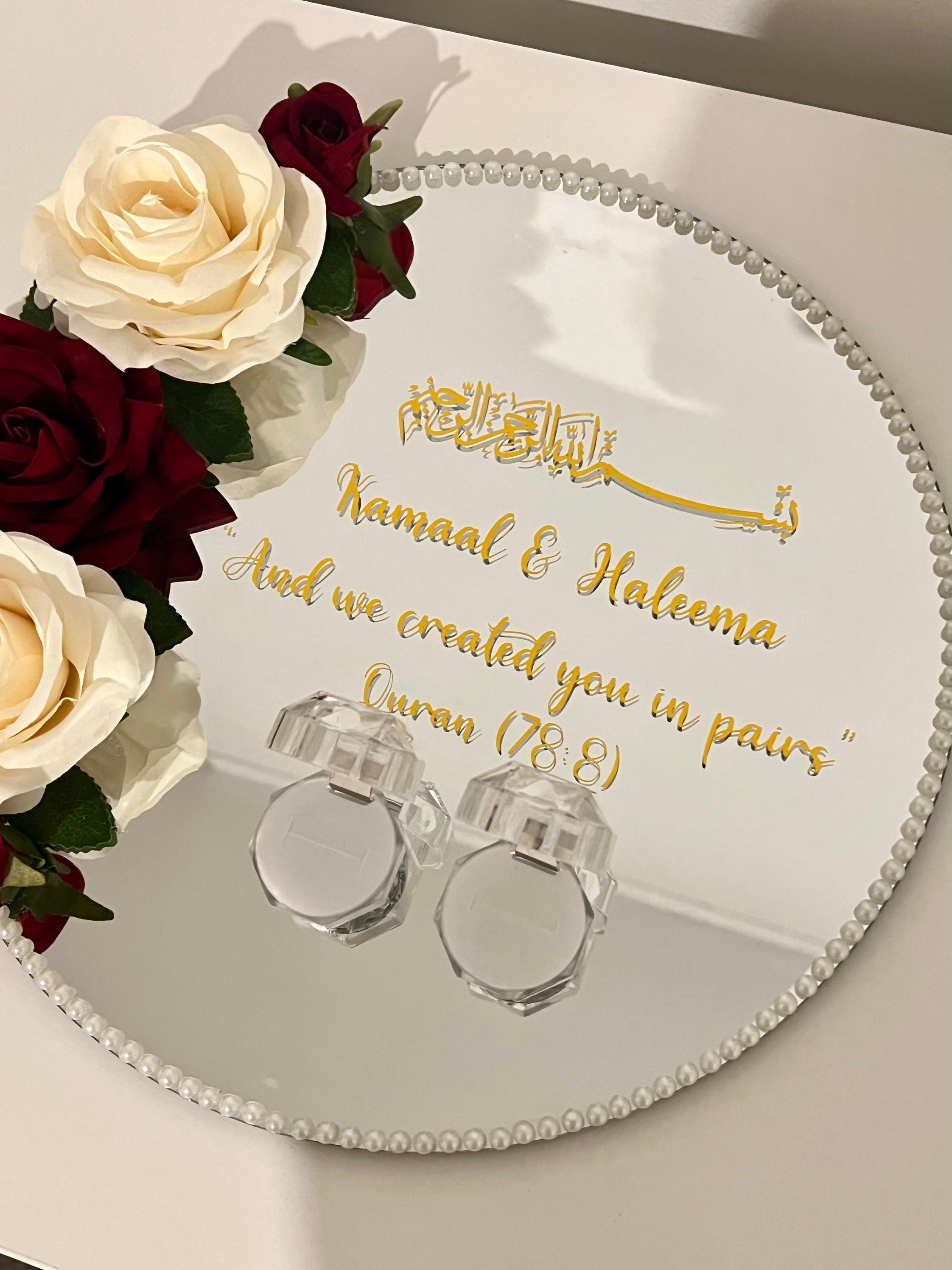 Ring Plate for Weddings Wedding Sign Nikkah Engagement - Etsy UK