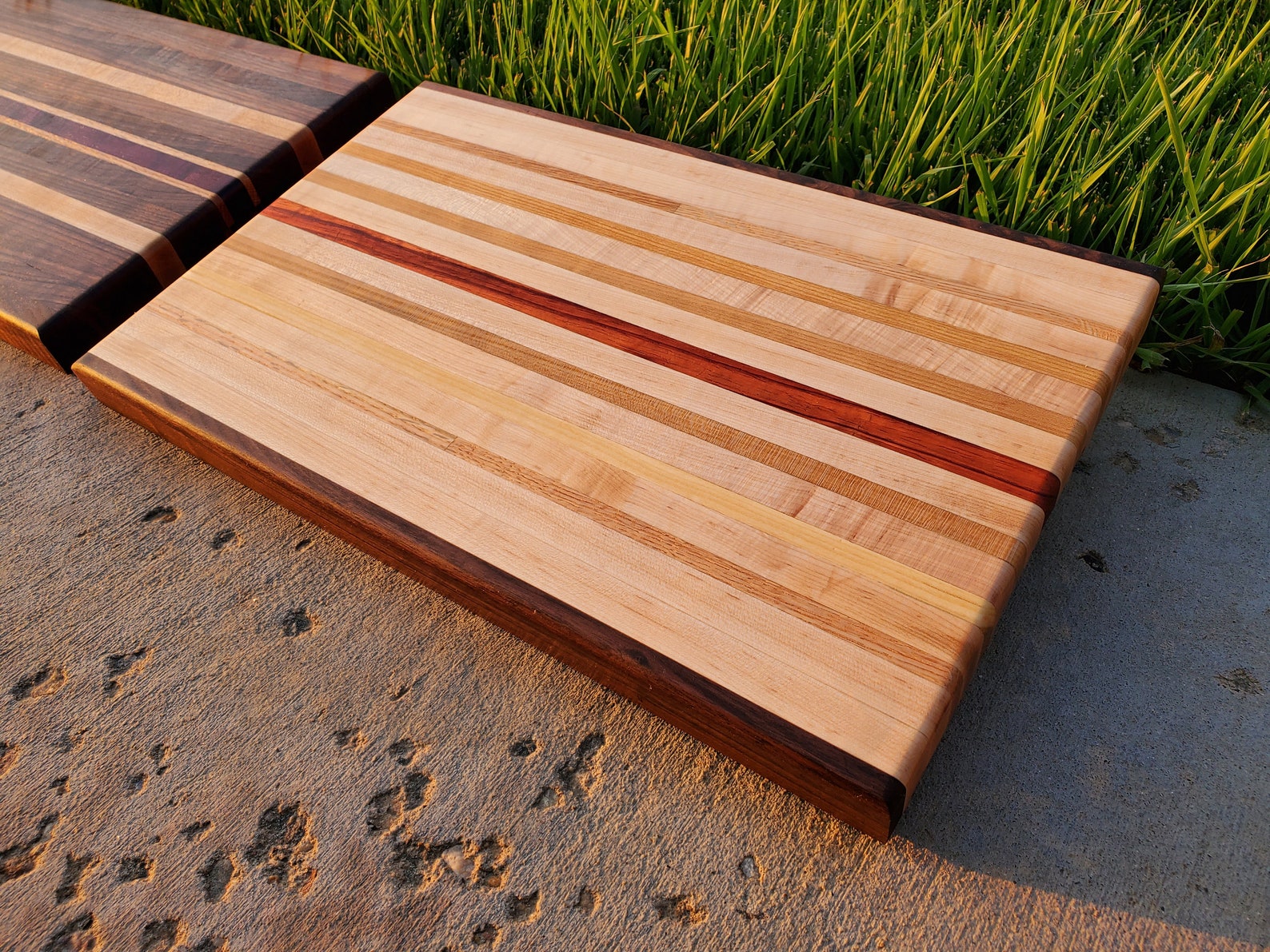 Custom Small Cutting/Serving Board. Walnut Maple Cherry Etsy