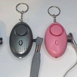 Safety personal keychain alarm + flashlight