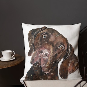 German Shorthaired Pointer Premium Pillow/Cushion