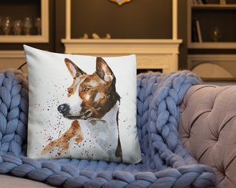 Basenji The Thinker Premium Kissen/Kissen