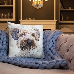 Wheaten Terrier A Gentle Soul Premium Pillow/Cushion