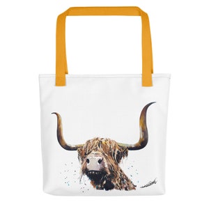 Highland Cow Tote bag - Highland Cow Art Tote bag