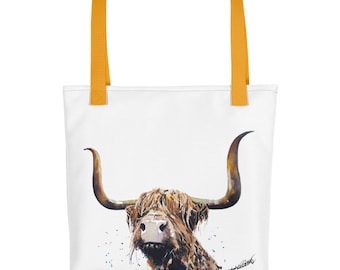 Highland Cow Tote bag - Highland Cow Art Tote bag