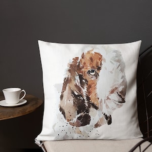 Boer Goat Kid Premium Pillow/Goat