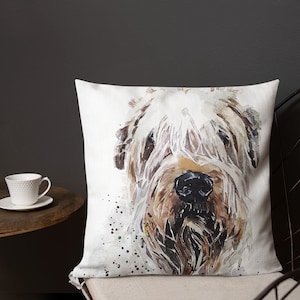 Wheaten Terrier Premium Pillow/Cushion