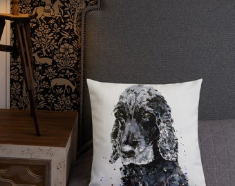 Cocker Spaniel Premium Pillow - Cocker Spaniel Cushion,Cocker Spaniel throw Pillow