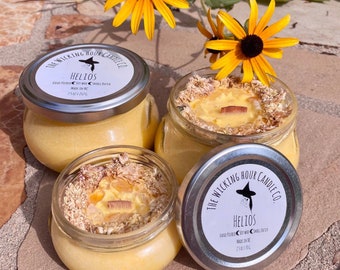 Helios Vegan Soy Wax Phthalate-Free Wooden Wick Intention Candle