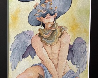 non può rompermi l'opera d'arte originale. Illustrazione 5 x 7 e 10 x 8 nero opaco