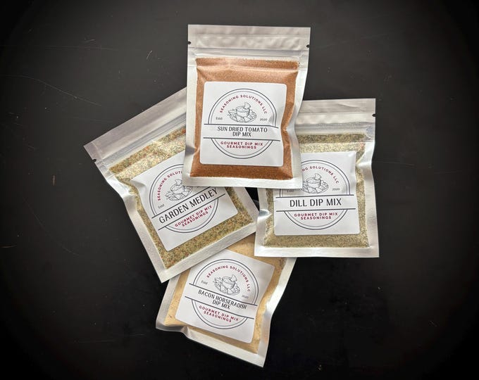 Dip Mixes, Handcrafted Herb Dips,