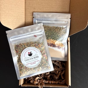 Olive Oil Bread Dipping Herb Gift Set, Italian Seasoning
