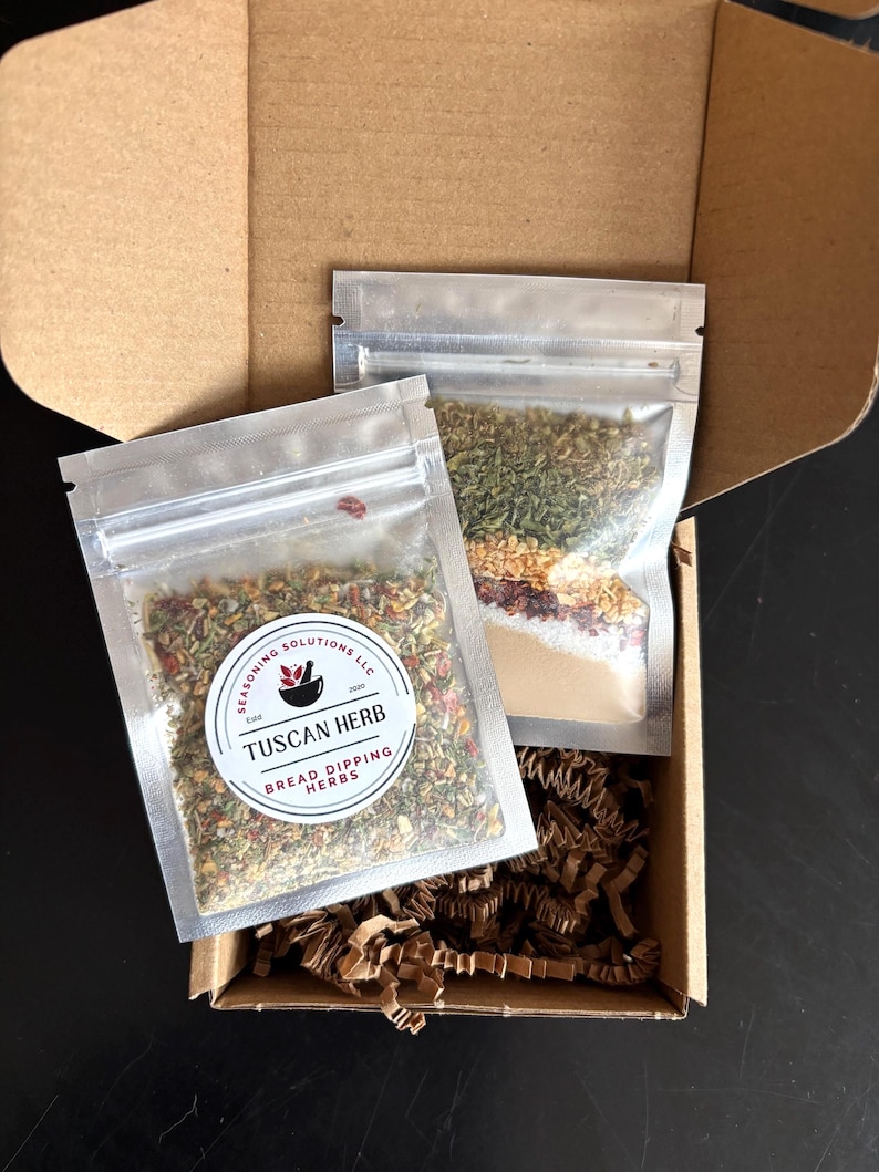 Olive Oil Bread Dipping Herb Gift Set, Italian Seasoning image 1